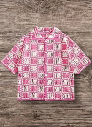 Chemise Rose Homme Été Vintage Streetwear Y2k - Taille M, marque: Vintage, état: Très bon état, taille: M, 47,00 €, 50,05 € Protection acheteurs incluse