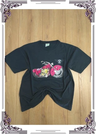 T-shirt homme L noir vintage moto Deshaies Cycles Montréal rétro biker style USA, brand: Vintage Dressing, condition: Very good, size: L, €22.00, €23.80 includes Buyer Protection