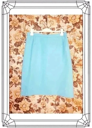 Jupe droite bleu ciel vintage pin-up straight blue skirt 42 XL, brand: Vintage Chic, condition: Very good, size: XL / 42 / 14, €10.00, €11.20 includes Buyer Protection