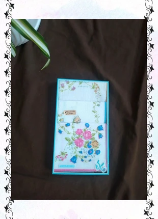 6 Preciosos pañuelos de bolsillo vintage con flores Set de 6 🍀, marca: Exclusive, estado: Novo sem etiquetas, €12.00, €13.30 inclui Proteção do Comprador
