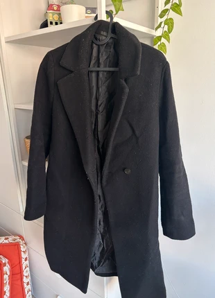 Manteau d’hiver laine noir Uniqlo, marca: Uniqlo, estado: Bueno, tamaño: S / 36 / 8, 15,00 €, 16,45 € Protección al comprador incluida