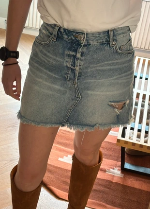 H&M Denim skirt size M, merk: H&M, staat: Goed, maat: M / 38 / 10, € 5,00, € 5,95 inclusief Kopersbescherming