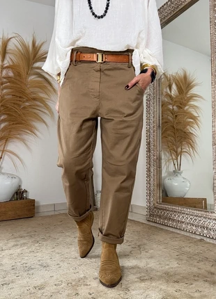 Pantalon en coton camel Intuition coupe droite taille 40, brand: Intuition, condition: Very good, size: L / 40 / 12, €55.00, €58.45 includes Buyer Protection Pro