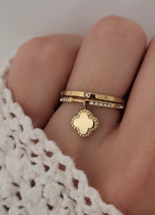 Bague acier inoxydable doré ajustable, marca: Boutique Parisienne, estado: Muito bom, tamanho: Ajustável, €9.00, €10.15 inclui Proteção do Comprador Pro