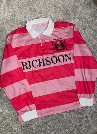 Polo manches longues rayures rose L, brand: y2k, condition: Very good, size: L, €39.90, €42.60 includes Buyer Protection Pro