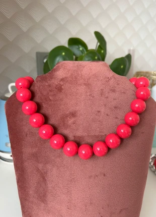 Fel roze kralen ketting groot, merk: Roze, staat: Nieuw zonder prijskaartje, € 9,00, € 10,15 inclusief Kopersbescherming