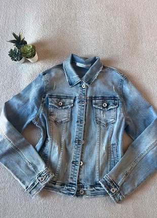 Giacca Jeans Denim Chiaro Miss Bonbon Effetto Distressed, marca: Miss bonbon, estado: Muy bueno, tamaño: L / 40 / 12, 7,00 €, 8,05 € Protección al comprador incluida