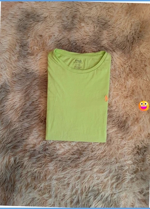 Tee shirt Ralph Lauren vert logo brodé orange pour homme taille M en très bon état, merk: Ralph Lauren, staat: Heel goed, maat: M, € 25,00, € 26,95 inclusief Kopersbescherming