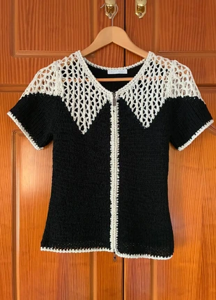 Chaqueta punto de cinta retro vintage, brand: Lady Mei, condizioni: Ottime, taglia: Altro, €5.00, €5.95 include la Protezione acquisti