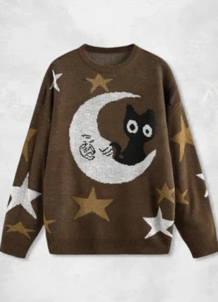 Pull en laine tricoté vintage 90s unisexe, marque: Vintage Dressing, état: Neuf sans étiquette, taille: S / 36 / 8, 48,90 €, 52,05 € Protection acheteurs (Pro) incluse