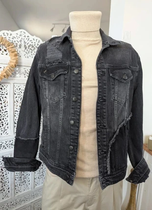 Blouson homme noir Kaporal – Effet usé – Taille S – Style denim déstructuré, marke: Kaporal, zustand: Neu, mit Etikett, größe: S, 42,99 €, 45,84 € beinhaltet Vinted-Käuferschutz Pro