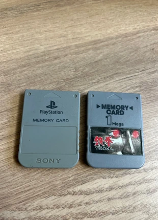 Lot de 2 cartes mémoires ps1, marque: PlayStation, état: Bon état, 5,00 €, 5,95 € Protection acheteurs incluse