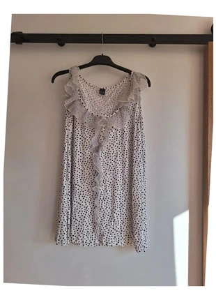 Blouse à pois col volanté MS Mode XL, marque: M&S Mode, état: Très bon état, taille: XL / 42 / 14, 5,00 €, 5,95 € Protection acheteurs (Pro) incluse