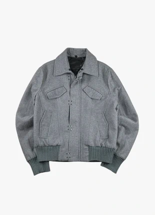 Manteau Pardessus Jacket Aviateur Prenium Style Luxe Made in Italie Gris - L (C201), marca: Vintage Dressing, estado: Muy bueno, tamaño: L, 35,00 €, 37,45 € Protección al comprador Pro incluida