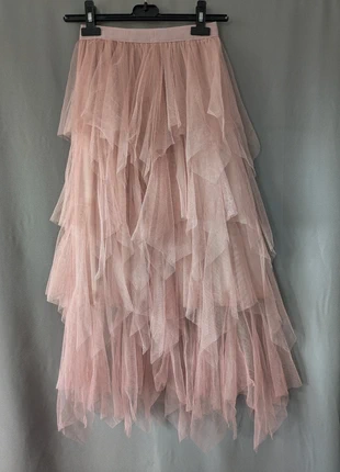 Jupe longue en tulle vieux rose taille unique, superbe volume et effet romantique., condition: Good, size: One size, €14.00, €15.40 includes Buyer Protection Pro