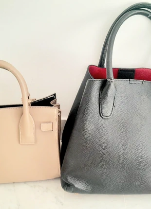 Lot 2 sacs femme beige & noir – parfaits pour lautomne et l'hiver – petit prix, brand: sans marque, condition: Very good, €3.00, €3.85 includes Buyer Protection