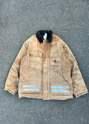 Carhartt arctic Detroit jacket C26 BRN workwear quilted matelassé marron patiné vintage - Taille L, marque: Carhartt, état: Très bon état, taille: L, 150,00 €, 158,20 € Protection acheteurs (Pro) incluse