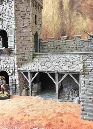 Enceinte fortifiée de Greendale : réserves et écuries - terrain décor wargame, marque: impression 3d décors terrain wargame, état: Neuf sans étiquette, 75,00 €, 79,45 € Protection acheteurs (Pro) incluse