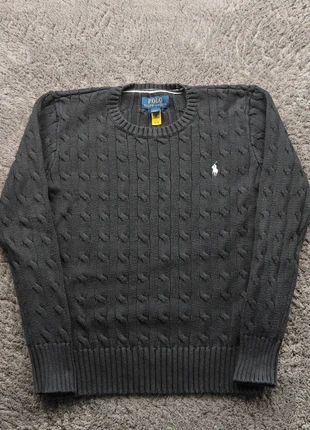 Pull torsadé Ralph Lauren Noir, marque: Ralph Lauren, état: Très bon état, taille: 12 ans / 152 cm, 49,99 €, 53,19 € Protection acheteurs (Pro) incluse