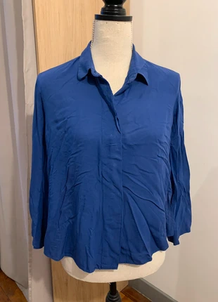 Chemisier manche 3/4 bleu Mango taille M, brand: Mango, condition: Very good, size: M / 38 / 10, €3.00, €3.85 includes Buyer Protection