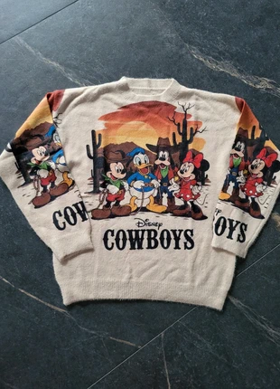 Vintagelook Disney Cowboys trui, merk: Vintage, staat: Heel goed, maat: L / 40 / 12, € 39,95, € 42,65 inclusief Kopersbescherming