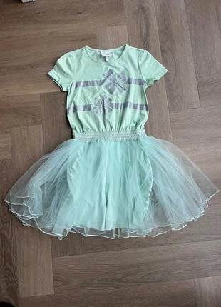 Mintgroene jurk met tule Le Chic maat 140, merk: Le Chic, staat: Goed, maat: 10 jaar / 140 cm, € 3,50, € 4,38 inclusief Kopersbescherming