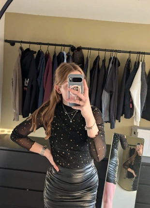 Zwarte faux leather mini-rok • geplooid • high waist • feestelijk/party • Maat S, merk: Shein, staat: Heel goed, maat: S / 36 / 8, € 5,00, € 5,95 inclusief Kopersbescherming