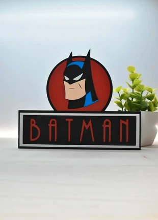Batman logo decorativo estilo vintage, marca: Batman, estado: Muito bom, €10.00, €11.20 inclui Proteção do Comprador Pro