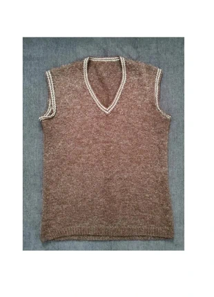 Pull sans manches marron chiné taille 40, brand: Tendance, condition: Very good, size: L / 40 / 12, €8.00, €9.10 includes Buyer Protection