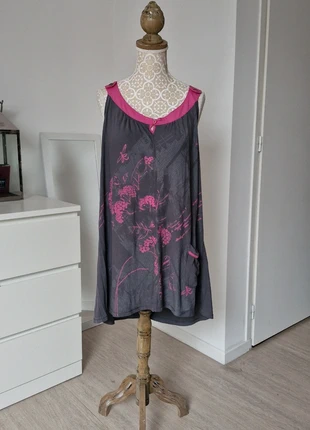 Haut long Paprika XXL 48/50 – Fluide gris & rose, très confortable, marca: paprika, estado: Muito bom, tamanho: 4XL / 48 / 20, €11.99, €13.29 inclui Proteção do Comprador