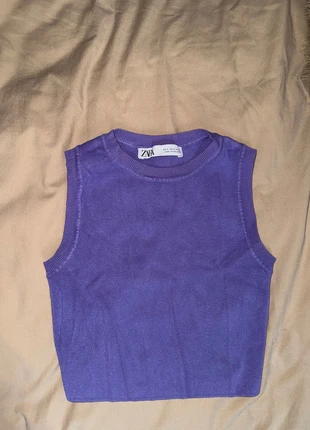 light purple tank crop top, brand: Zara, condition: Very good, size: S / UK 8-10, £4.00, £4.90 includes Buyer Protection