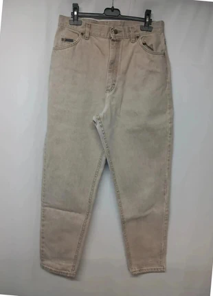 Jeans taille haute Lee vintage Beige en coton, brand: Lee, condition: Very good, size: One size, €7.00, €8.05 includes Buyer Protection