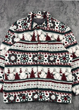Vintage Piazza Fleece Jacket – 90s Fair Isle Pattern – Quilted Lining – Size L, marque: Vintage Dressing, état: Très bon état, taille: L / 40 / 12, 35,00 €, 37,45 € Protection acheteurs incluse