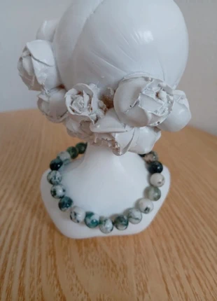 Agate aquatique bracelet en pierres naturelles Lithothérapie méditation, staat: Heel goed, € 12,00, € 13,30 inclusief Kopersbescherming Pro