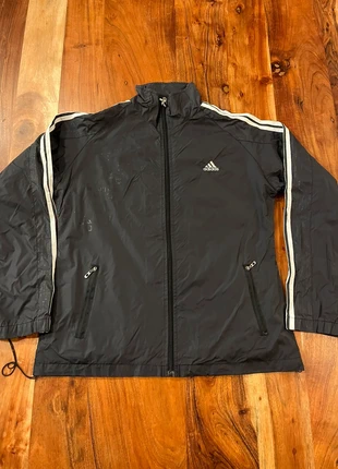 Veste Impermeable Adidas Coupe-Vent Anorak K-way Style Vintage Outdoor Bande Noir Blanc Femme S, brand: adidas, condition: Good, size: S / 36 / 8, €19.90, €21.60 includes Buyer Protection Pro