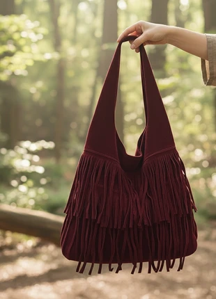 Grand sac à main bohème rouge, marque: Vintage Dressing, état: Très bon état, 22,00 €, 23,80 € Protection acheteurs incluse