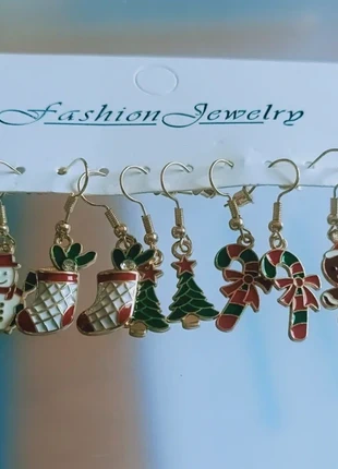 Lotto orecchini natalizi smaltati (5 paia), zustand: Sehr gut, 5,90 €, 6,90 € inklusive Vinted-Käuferschutz