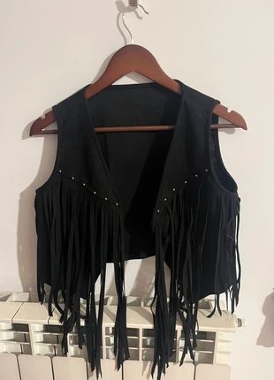 gilet western con frange scamosciato taglia M, condizioni: Ottime, taglia: M / IT 42 / EU 38, €8.00, €9.10 include la Protezione acquisti