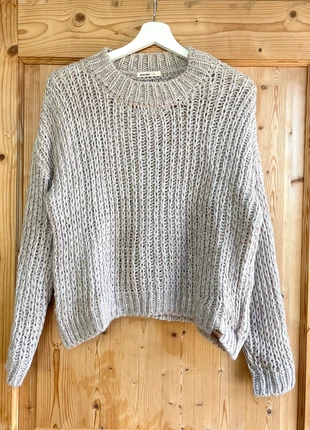 Jolie pull en maille marron et crème - double agent - taille S, merk: Double Agent, staat: Heel goed, maat: S / 36 / 8, € 7,00, € 8,05 inclusief Kopersbescherming