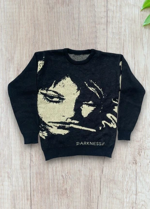 Pull Y2K Aesthetic Darkness – Look Winter Tendance Oversize, marque: y2k, état: Neuf sans étiquette, taille: M, 28,99 €, 31,14 € Protection acheteurs incluse