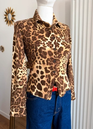 Chemise épaisse Vintage léopard, marca: Vintage Dressing, estado: Bom, tamanho: M / 38 / 10, €12.00, €13.30 inclui Proteção do Comprador