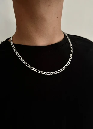 Collier homme acier inoxydable, Chaîne argentée figaro acier inoxydable, marque: sans marque, état: Très bon état, 13,00 €, 14,35 € Protection acheteurs (Pro) incluse