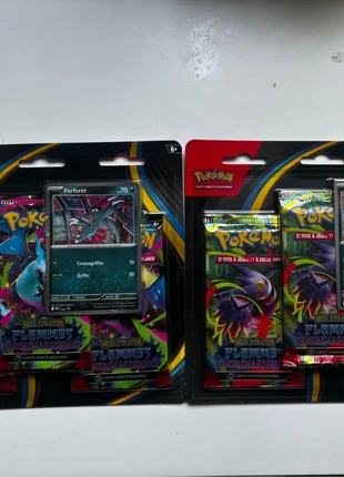 Pokémon - 2 Tripack Flammes Fantasmagoriques / ME2 - neufs, scellés, marque: Pokémon, état: Neuf avec étiquette, 45,00 €, 47,95 € Protection acheteurs incluse