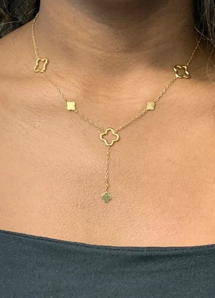 Collier doré tendance trèfles acier inoxydable, marque: Tendance, état: Très bon état, 13,90 €, 15,30 € Protection acheteurs (Pro) incluse