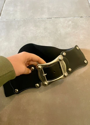 Ceinture élastique vintage y2k Cuir véritable, merk: Vintage Dressing, staat: Nieuw zonder prijskaartje, maat: 80 cm, € 10,00, € 11,20 inclusief Kopersbescherming