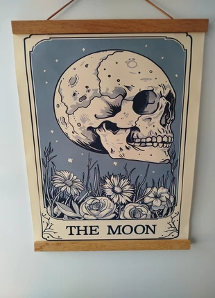 Affiche A3 - Carte tarot the moon la lune, crâne A3, staat: Heel goed, € 8,00, € 9,10 inclusief Kopersbescherming Pro