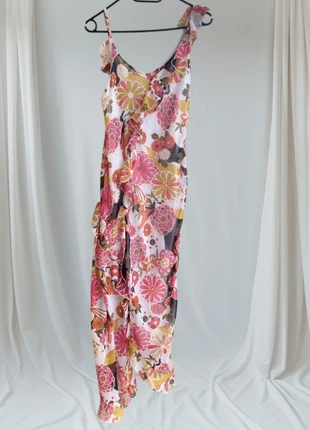 🦋Robe Longue Fleurie Vintage Style Kimono | Est-Elle ? T. 38🦋, état: Très bon état, taille: M / 38 / 10, 10,50 €, 11,73 € Protection acheteurs incluse