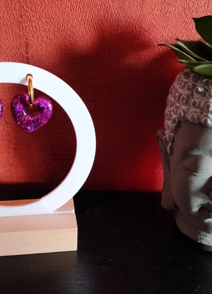 Boucles d'oreilles violettes, marke: Fait Main, zustand: Neu, mit Etikett, 5,00 €, 5,95 € inklusive Vinted-Käuferschutz