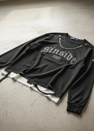 TITRE T-shirt graphique vintage - noir et blanc, coupe ample, style rétro, condition: Very good, size: M, €52.90, €56.25 includes Buyer Protection