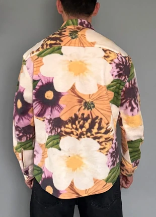 Superbe chemise polaire « Big Flowers », marque: ASOS Design, état: Très bon état, taille: L, 29,00 €, 31,15 € Protection acheteurs incluse